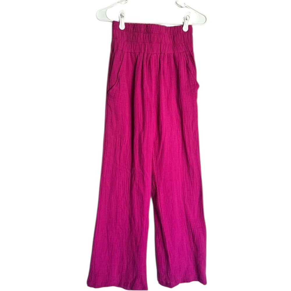 Sincerely Jules Fuchsia Straight Leg Pants